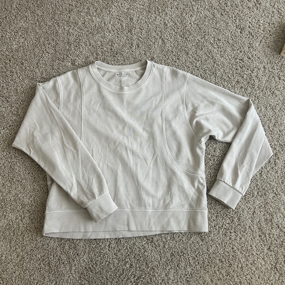 Athleta sundown sweatshirt cream | NWOT